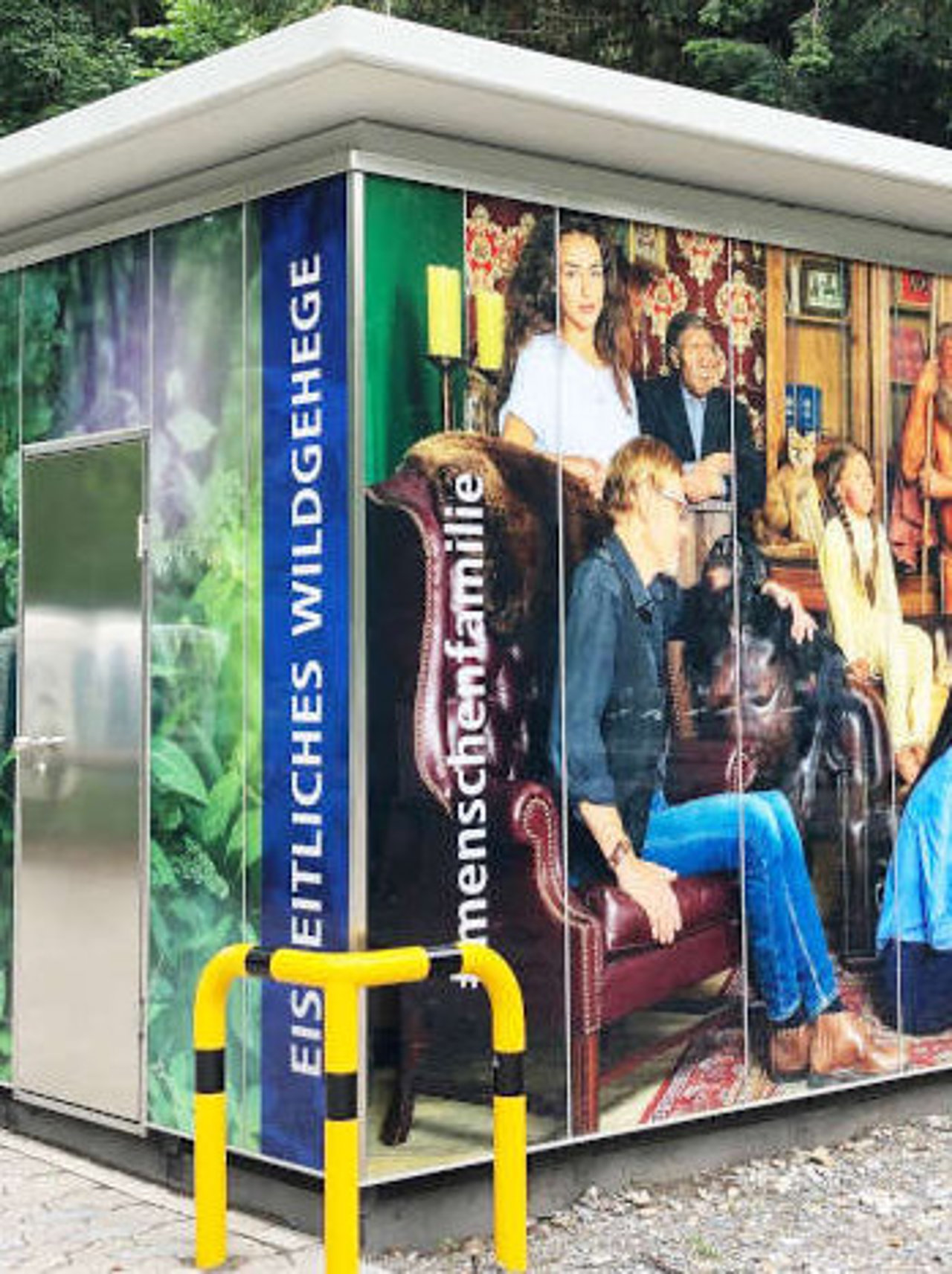 Außenansicht der WC-Anlage in Mettmann