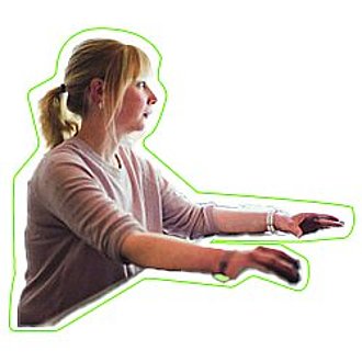 Mitarbeiterin Eva bei der Arbeit